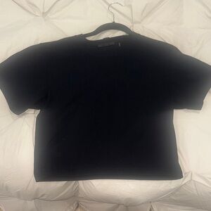 Helmut Lang Midnight Black Embossed Tee